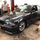 The almost-rally car at the end of the day. Yes, those are 15s on the front and 17s on the rear.